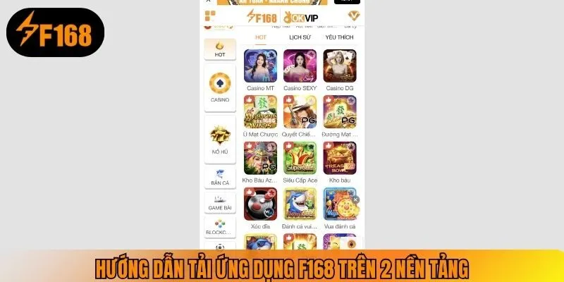 Hướng dẫn tải ứng dụng F168 trên Android và iOS